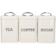 Shop quality Living Nostalgia Tea/Coffee/Sugar Canisters in Gift Box, Steel, Antique Cream in Kenya from vituzote.com Shop in-store or online and get countrywide delivery!