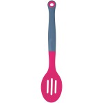 Colourworks Slotted Spoon, Silicone, Raspberry, 27 cm