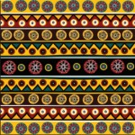 Wrapping Gift Paper Tribal Pattern - 59.5cm W X 42cm L