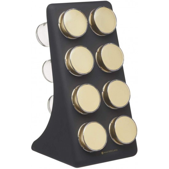 Shop quality Master Class Herb & Spice Rack Set with 8 Brass Finish Lidded Jars and Gift Box, Black Effect, 9 Piece in Kenya from vituzote.com Shop in-store or online and get countrywide delivery!