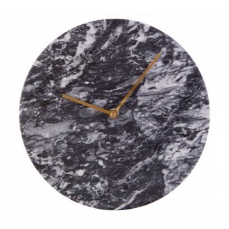 Premier Lamonte Black Marble Wall Clock