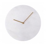 Premier Lamonte White Marble Wall Clock