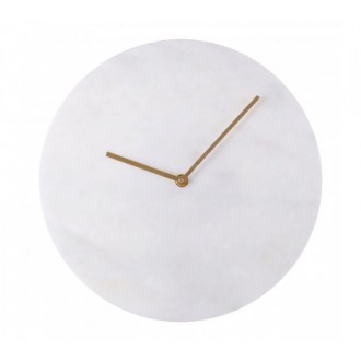 Premier Lamonte White Marble Wall Clock