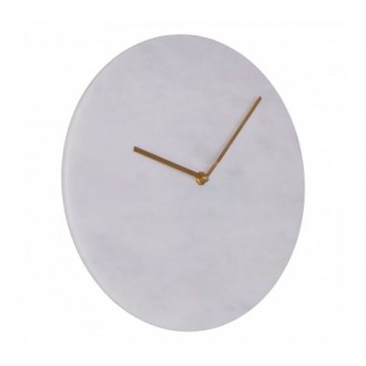 Premier Lamonte White Marble Wall Clock