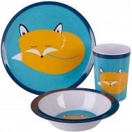 Premier Mimo Kids Felix Fox Dinner Set, Melamine