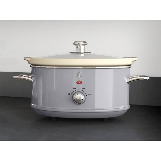 Shop quality Swan 3.5 Litre Retro Slow Cooker with Removable Ceramic Pot, 3 Heat Settings, 200w, Grey in Kenya from vituzote.com Shop in-store or online and get countrywide delivery!