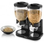 Swan Double Cereal Dispenser, Black, 3.5 Litre each