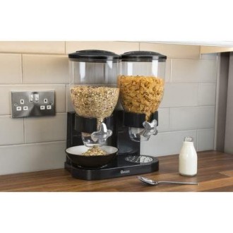 Swan Double Cereal Dispenser, Black, 3.5 Litre each