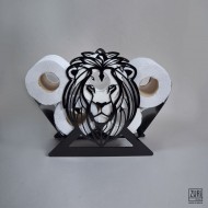 Zuri Lion Design Toilet Roll Holder ( Up to 7 Rolls)