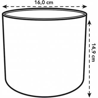 Elho Round Indoor Flowerpot, 16cm - Delicate Pink