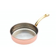 Artesà Mini Hammered Copper Finished Serving Saucepan, 12cm