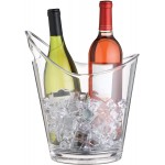 BarCraft Clear Acrylic Drinks Pail / Wine Cooler