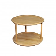 Home Basics 2 Tier Bamboo Lazy Susan