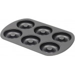 Home Basics Non-Stick Steel Bakeware Pan (1, 6-Cup Donut Pan)