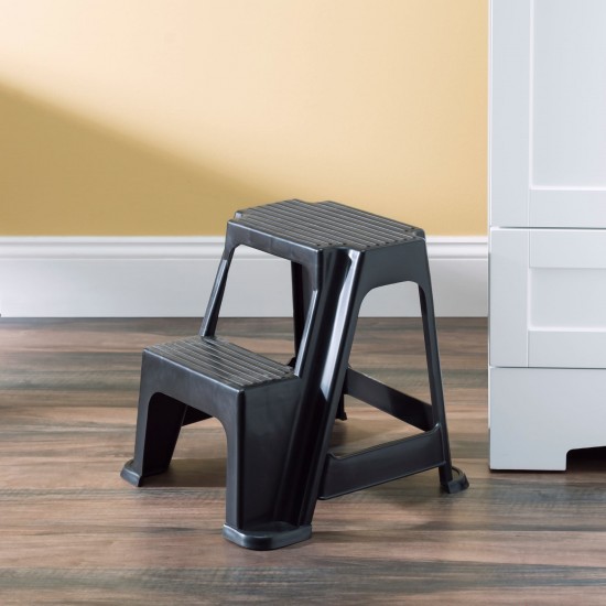 Shop quality Home Basics 2-Stair Plastic Step Stool With Non-Slip Step Treads, Black in Kenya from vituzote.com Shop in-store or online and get countrywide delivery!