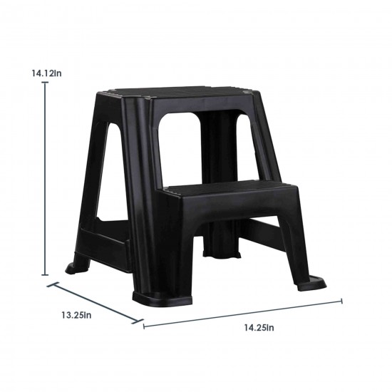 Shop quality Home Basics 2-Stair Plastic Step Stool With Non-Slip Step Treads, Black in Kenya from vituzote.com Shop in-store or online and get countrywide delivery!