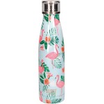 BUILT Leakproof Insulated Water Bottle/Thermal Flask, Stainless Steel, 500ml, Flamingo