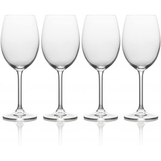 Mikasa Julie Luxury Lead Crystal White Wine Glasses, 468 ml - Clear (Set of 4)