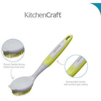 Kitchen Craft Soft-Touch Silicone-Headed Scrubbing Brush