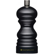 Master Class Pepper Mill or Salt Grinder with Interchangeable Cap, Plastic, Black, 12 cm