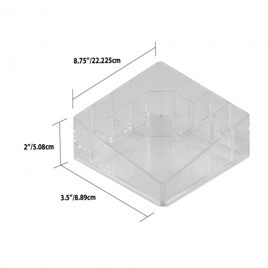 Shop quality Home Basics, 8 Compartment Shatter Resistant Plastic Cosmetic Organizer  (Clear) in Kenya from vituzote.com Shop in-store or online and get countrywide delivery!