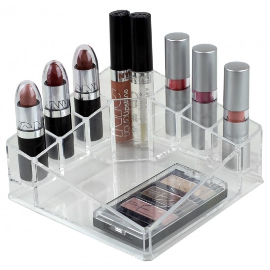 Shop quality Home Basics, 8 Compartment Shatter Resistant Plastic Cosmetic Organizer  (Clear) in Kenya from vituzote.com Shop in-store or online and get countrywide delivery!