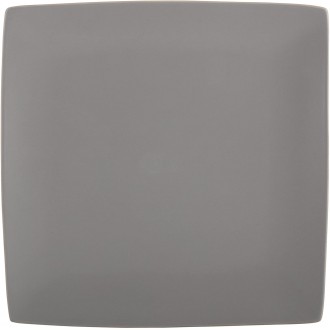 Mikasa Gourmet Ceramic Square Dinner Plate, Grey - 27 cm (10½ Inch)