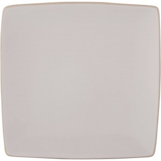 Mikasa Gourmet Ceramic Square Dinner Plate, White - 27 cm (10½ Inch)