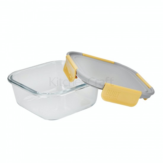 Glass Lunch Box  700ml Sturdy Glass Sandwich Container