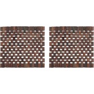 Creative Tops Dark Slatted Wood Pack Of 2 Placemats