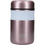 BUILT Double Wall Insulated Food Flask, Light Pink, 490ml