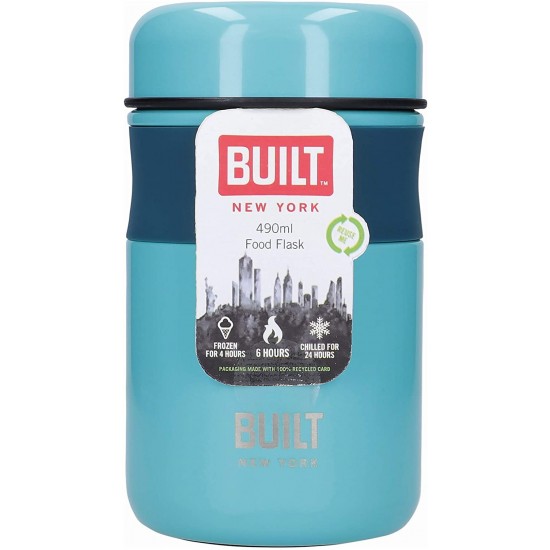 Shop quality BUILT Double Wall Vacuum Insulated Food Flask for Hot and Cold Foods, Stainless Steel, Teal, 490 ml in Kenya from vituzote.com Shop in-store or online and get countrywide delivery!