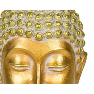 Candlelight Buddha Head Ornament on Stand Gold 24cm