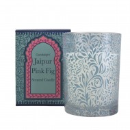 Candlelight Jaipur Pink Fig Wax Filled Pot Candle in Gift Box Pear and Fig Scent 220g