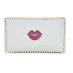 Candlelight Lips Soap Dish with Gold Dots , 14cm