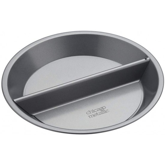 Shop quality Chicago Metallic Professional  Split Decision  Non Stick Split Pie Pan / Tart Tin with Divider and Loose Bottom, In Gift Box, Carbon Steel, 24 cm in Kenya from vituzote.com Shop in-store or online and get countrywide delivery!