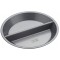 Chicago Metallic Professional 'Split Decision' Non Stick Split Pie Pan / Tart Tin with Divider and Loose Bottom, In Gift Box, Carbon Steel, 24 cm