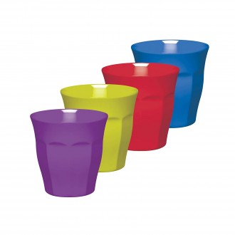 Colourworks Melamine Plastic Tumblers, Multi-Colour, Set of 4, 280 ml