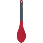 Colourworks Silicone Cooking with Built-in Measuring Spoon, Cherry, 29 cm