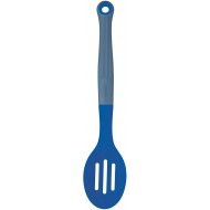 Colourworks Slotted Spoon, Silicone, Blueberry, 27 cm