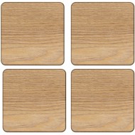 Creative Tops Oak Veneer Pack Of 4 Coasters