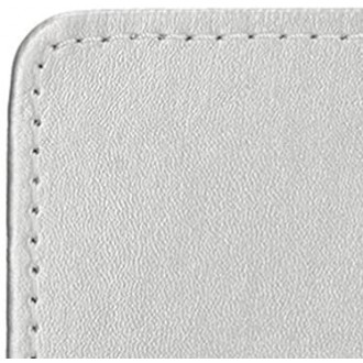 Creative Tops Silver Placemats, Rectangular, 11½ x 8½ inches, Set of 4 Faux Leather Table Mats