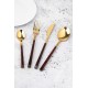 Shop quality Mikasa Cutlery Set, Gold-Coloured Faux Tortoise Shell Stainless Steel Dinner Forks, Knives and Spoons - 16 Piece Set in Kenya from vituzote.com Shop in-store or online and get countrywide delivery!