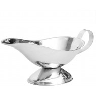 Home Basic Large Capacity Gravy Boat, Silver