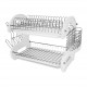 Shop quality Home Basics Dish Drainer with Side-mounted cutlery holder, White in Kenya from vituzote.com Shop in-store or online and get countrywide delivery!