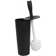 Home Basics Toilet Brush & Holder (Black)