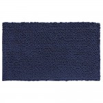 Interdesign 30" x 20" Blue Frizz Bathroom Rug Mat