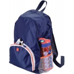 InterDesign Collapsible Backpack Navy/Orange Travel Bag