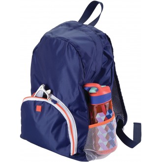 InterDesign Collapsible Backpack Navy/Orange Travel Bag