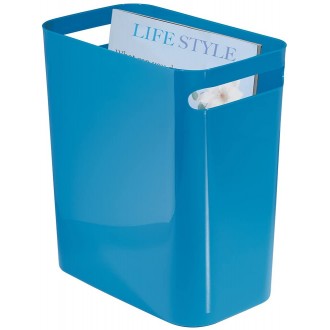 Interdesign UNA 12 '' Trash Bin, Blue